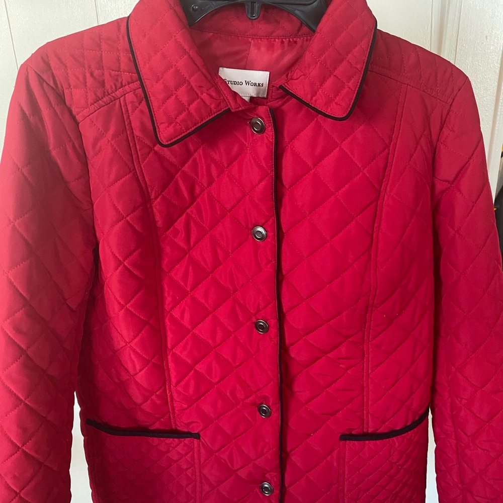 Red Quilted Jacket